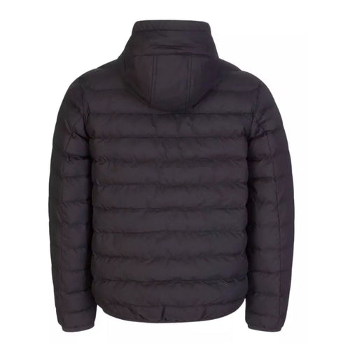 FRED PERRY J4565 198 BLACK HOODED INSULATED JACKET M